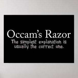 Occam's Razor-beginsel Poster