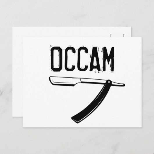 Occam's Razor Briefkaart (Voorkant / Achterkant)