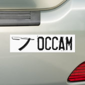 Occam's Razor Bumpersticker (Op auto)