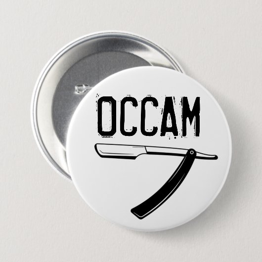 Occam's Razor Ronde Button 7,6 Cm (Voorkant /achterkant)