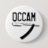 Occam's Razor Ronde Button 7,6 Cm (Voorkant)