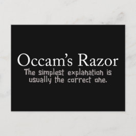 Occam's Razor Scientific Problem Solution Briefkaart
