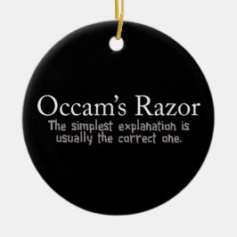 Occam's Razor Scientific Problem Solution Keramisch Ornament
