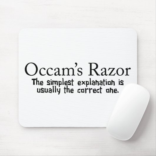 Occam's Razor Scientific Problem Solution Muismat (Met muis)