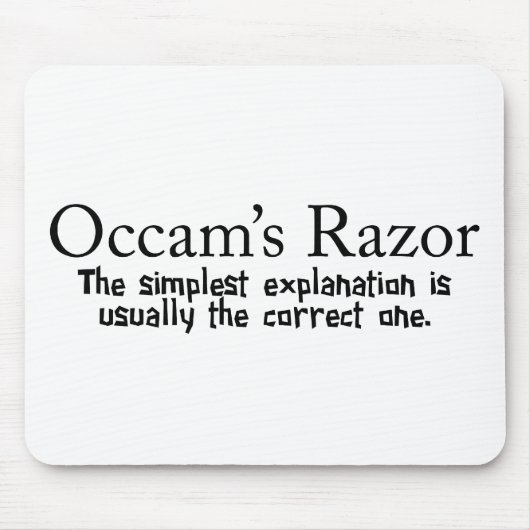 Occam's Razor Scientific Problem Solution Muismat (Voorkant)
