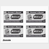 Occam's Razor Vintage advertentie Rechthoekige Sticker (Vel)
