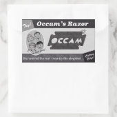 Occam's Razor Vintage advertentie Rechthoekige Sticker (Tas)