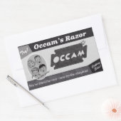 Occam's Razor Vintage advertentie Rechthoekige Sticker (Envelop)
