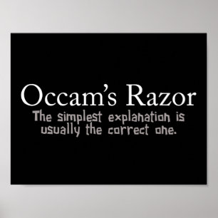Occam's scheermesprincipe poster