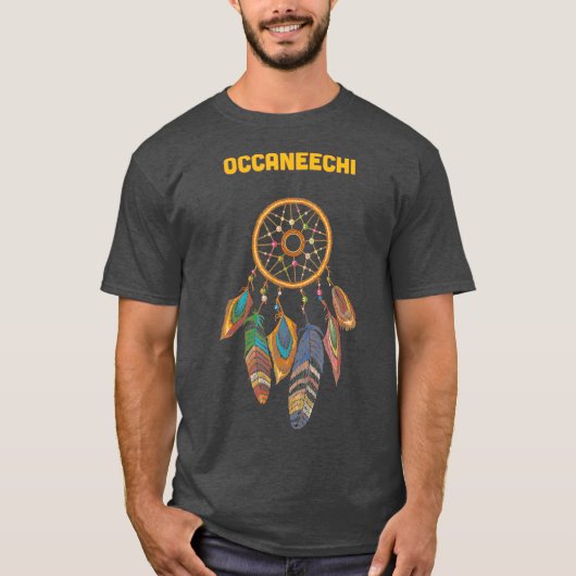 Occaneechi Tribe Native American Honor Respect T-shirt (Voorkant)