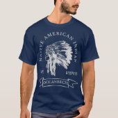 Occaneechi Tribe Native American Indian Pride T-shirt (Voorkant)
