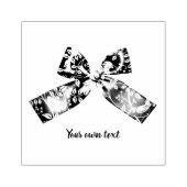 Occasies Satin Bow Rubber Stempel (Afrduk)