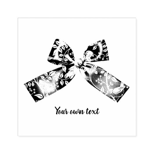 Occasies Satin Bow Rubber Stempel (Afrduk)