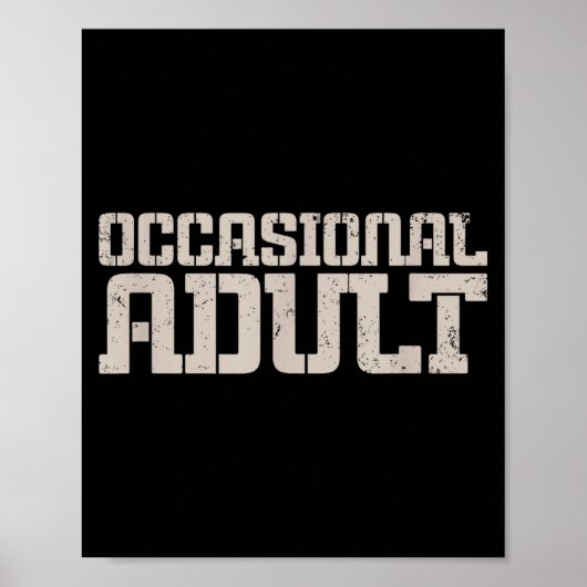 Occasional Adult  Poster (Voorkant)