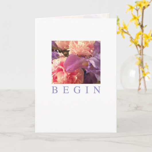 Occasions Kaart: Begin Kaart (Gele Bloem)