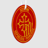 Occitanie Round Emblem Ornament (voorkant)