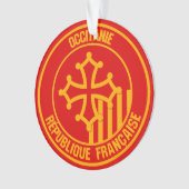 Occitanie Round Emblem Ornament (voorkant)