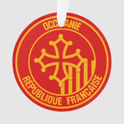 Occitanie Round Emblem Ornament (voorkant)