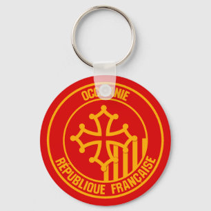 Occitanie Round Emblem Sleutelhanger