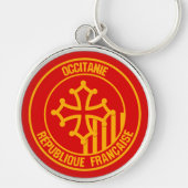 Occitanie Round Emblem Sleutelhanger (Voorkant)