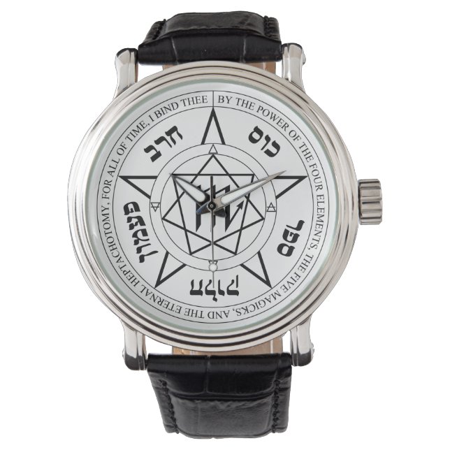 occult bindsymbool horloge (Voorkant)