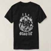 Occult Blijf in de steek Satan Devil Hell Unholy G T-shirt (Design voorkant)