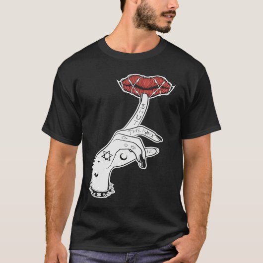 Occult Dark Magic Goth Unholy Emo Satanic Gothic T-shirt (Voorkant)