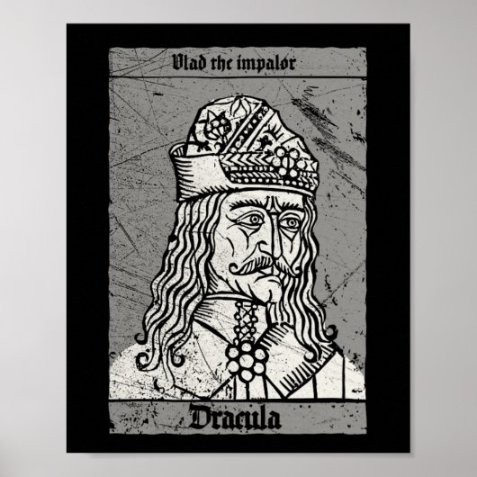 Occult Dracula - Vlad the Impaler Horror Vampire Poster (Voorkant)