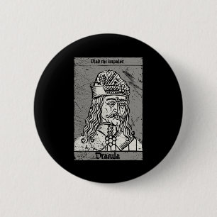 Occult Dracula - Vlad the Impaler Horror Vampire Ronde Button 5,7 Cm