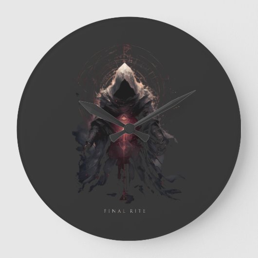 Occult Figure Dark Art Grote Klok (Voorkant)
