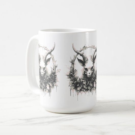 Occult Gothic Baby Baphomet Koffiemok (Voorkant links)