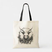 Occult Gothic Baby Baphomet Tote Bag (Achterkant)