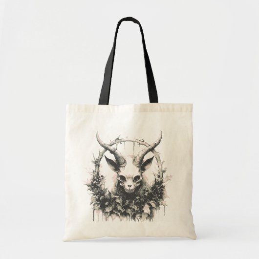 Occult Gothic Baby Baphomet Tote Bag (Voorkant)