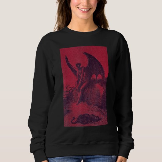 Occult Gothic Dark Satanic Unholy Witchcraft Grung Trui (Voorkant)