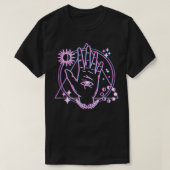Occult Gothic  Hand & Moon Roos Witcher T-shirt (Design voorkant)