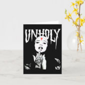 Occult Gotische Donkere Satanische Non Tatoeages O Kaart (Gele Bloem)