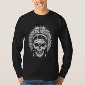 Occult Magic Skull Native Feathers 1 T-shirt (Voorkant)