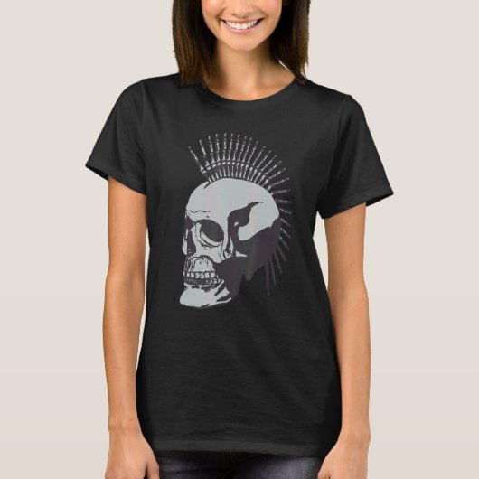 Occult Magic Skull Punk T-shirt (Voorkant)