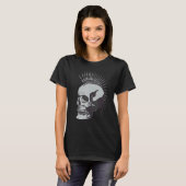 Occult Magic Skull Punk T-shirt (Voorkant volledig)