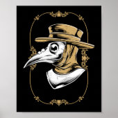 Occult Medieval Plague Doctor Poster (Voorkant)
