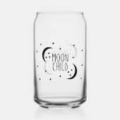 Occult Moon Child Gothic Drinkware Blikvorm Glas (Achterkant)