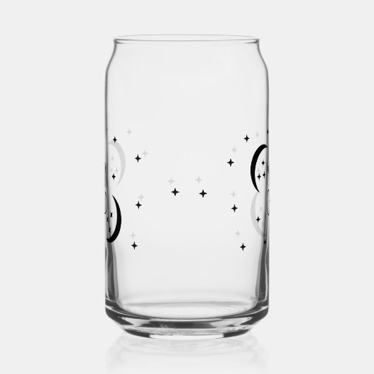 Occult Moon Child Gothic Drinkware Blikvorm Glas (Rechts)
