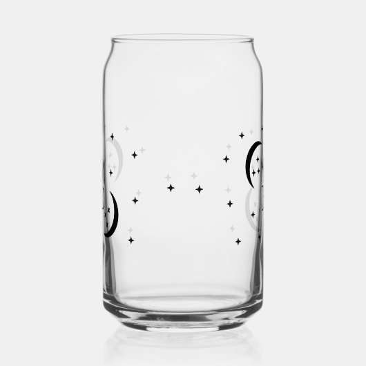 Occult Moon Child Gothic Drinkware Blikvorm Glas (Links)