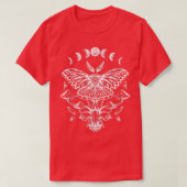 Occult Moth Moon Soft Grunge Gothic Gothic Aesthet T-shirt (Design voorkant)