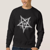 Occult Satan Witch Gothic Lucifer Baphomet Trui (Voorkant)