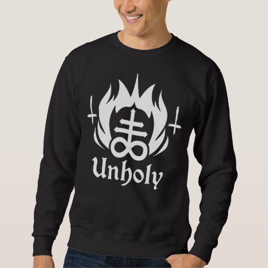 Occult Satanic Symbol Atheïst Gothic Leviathan Cro Trui (Voorkant)