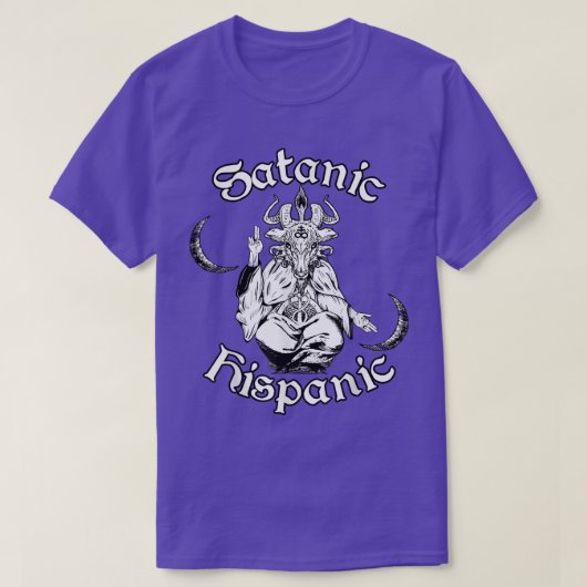 Occult Satanisme Gothic Baphomet Satanic Hispanic T-shirt (Design voorkant)