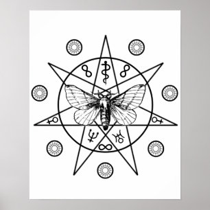 Occult Secrets Black Sigil Poster