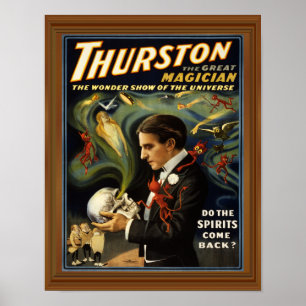 Occult Spirit Medium Thurston Magicien Poster