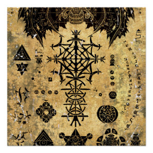 occult symbool perfect poster